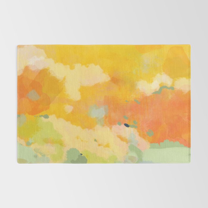 abstract spring sun Rug Gallery Image 2