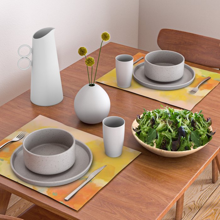 abstract spring sun Placemat Gallery Image 2