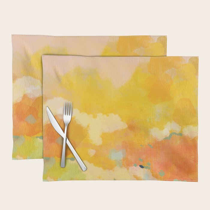 abstract spring sun Placemat Gallery Image 1