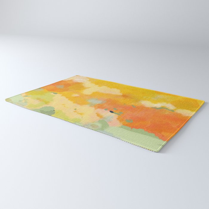 abstract spring sun Rug Gallery Image 3