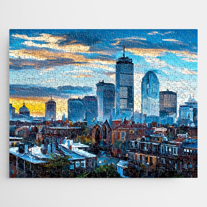 Boston Skyline Jigsaw Puzzle Gallery Image 1