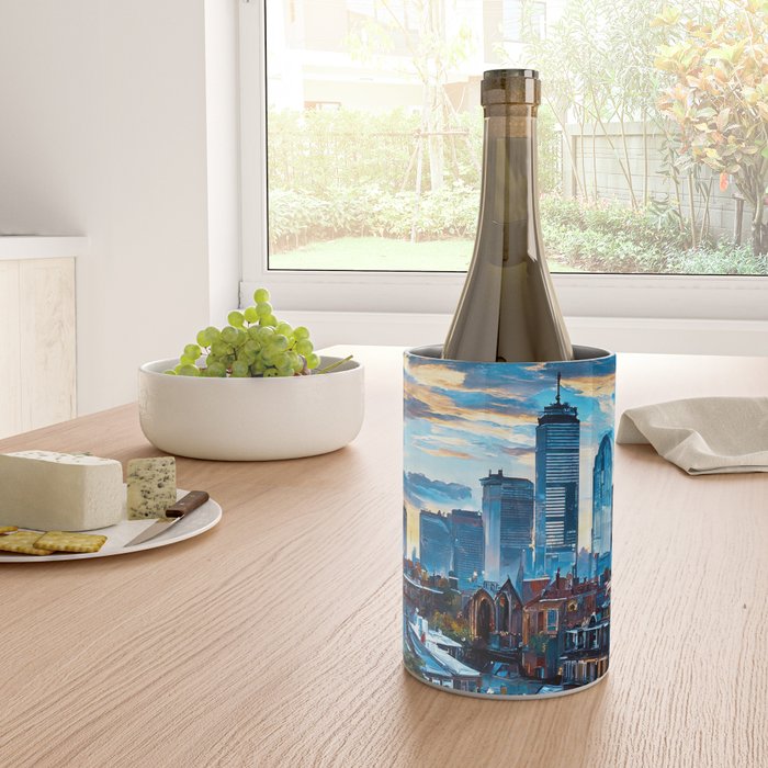 Boston Skyline Wine Chiller Gallery Image 4