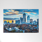 Boston Skyline Welcome Mat Gallery Image 1