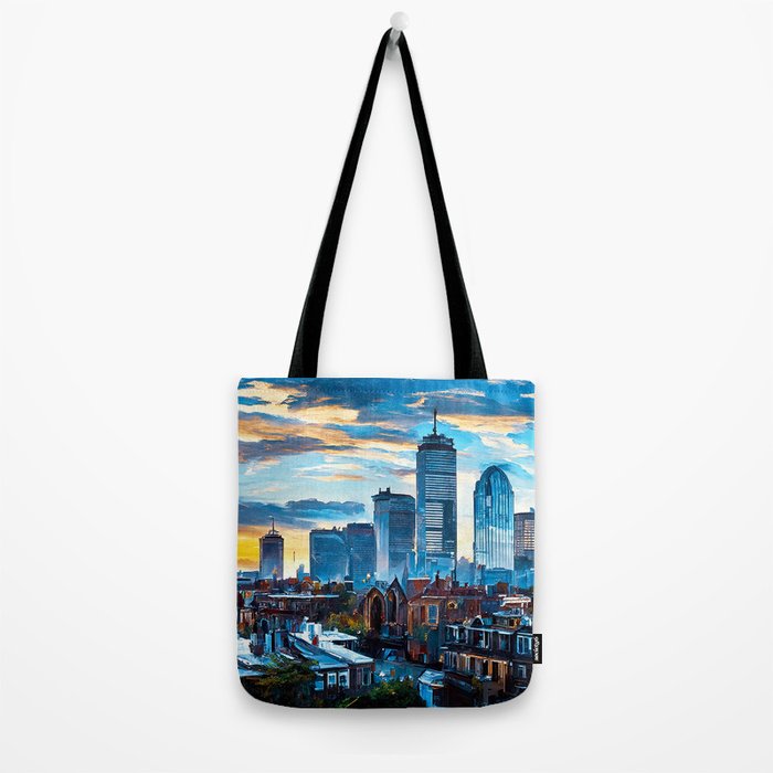 Boston Skyline Tote Bag Gallery Image 2