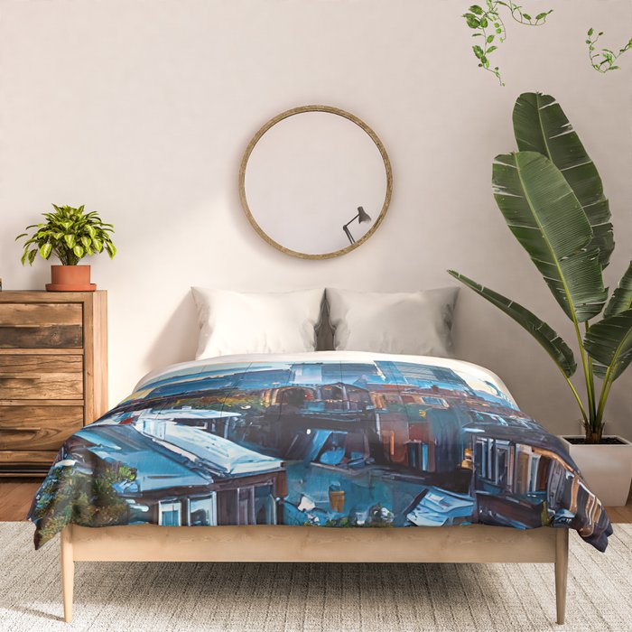Boston Skyline Comforter Gallery Image 3
