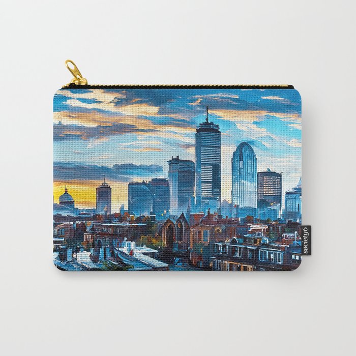 Boston Skyline Carry All Pouch Gallery Image 1