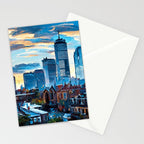 Boston Skyline Stationery Card Gallery Image 2