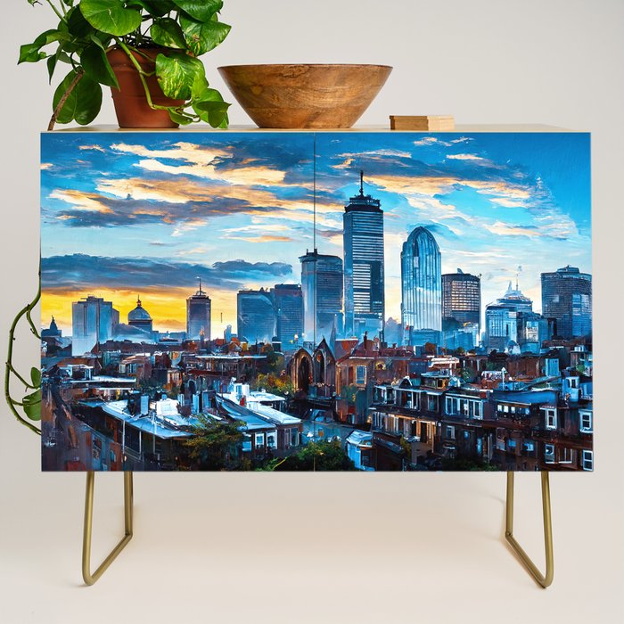 Boston Skyline Credenza Gallery Image 1