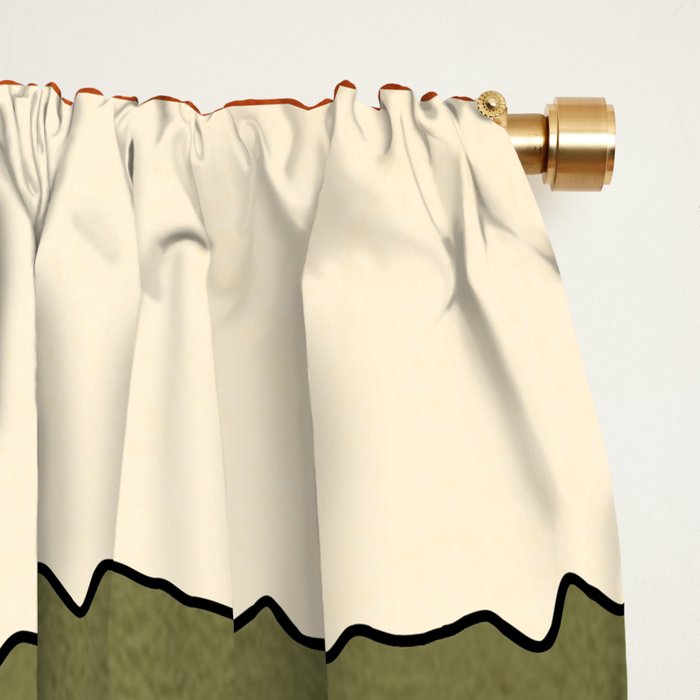 Wild Abstract Landscape 2 Window Curtain Gallery Image 2