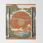 Wild Abstract Landscape 2 Throw Blanket Gallery Image 2