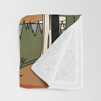 Wild Abstract Landscape 2 Throw Blanket Gallery Image 3