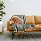 Wild Abstract Landscape 2 Throw Blanket Gallery Image 1