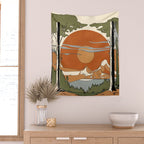 Wild Abstract Landscape 2 Wall Tapestry Gallery Image 2