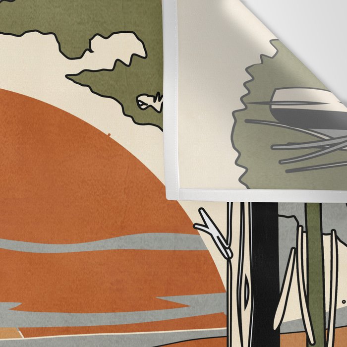 Wild Abstract Landscape 2 Wall Tapestry Gallery Image 3