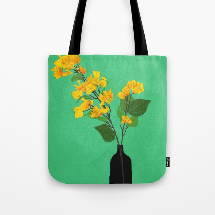 Branches Blooming Green Tote Bag Gallery Image 1