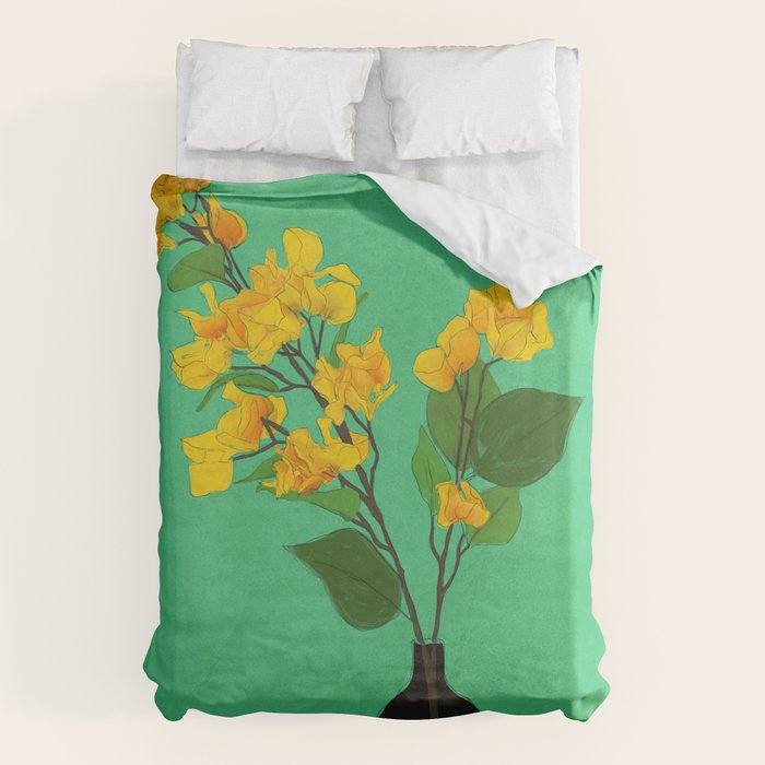 Branches Blooming Green Duvet Cover Gallery Image 1