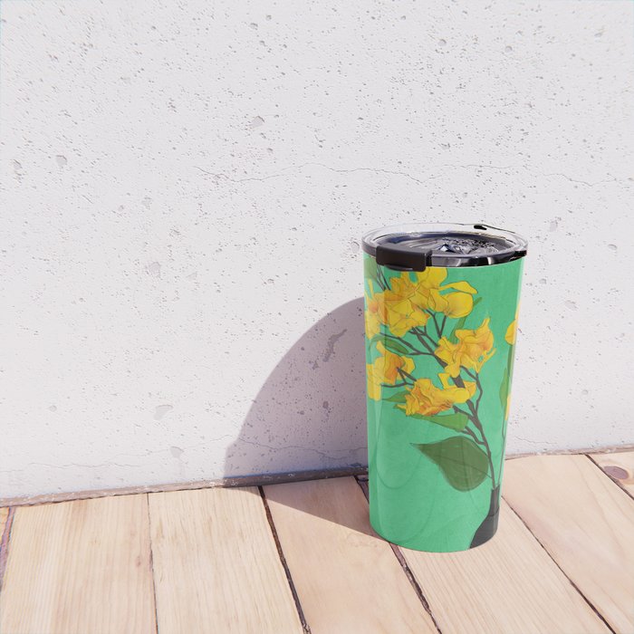 Branches Blooming Green Travel Mug Gallery Image 4