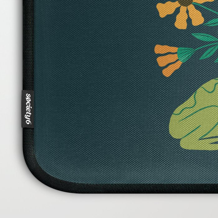 Moonlight Flower Frogs and Mushroom Laptop Sleeve Gallery Image 3