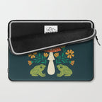 Moonlight Flower Frogs and Mushroom Laptop Sleeve Gallery Image 2
