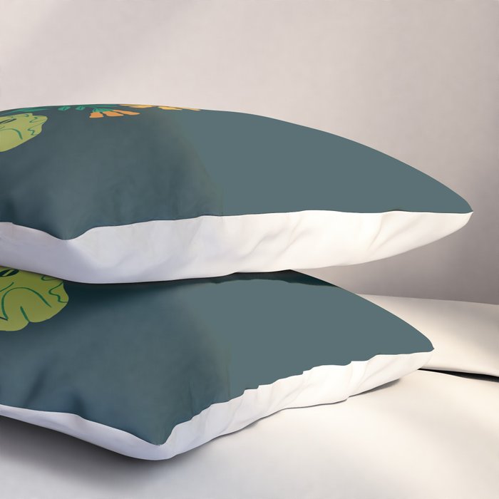 Moonlight Flower Frogs and Mushroom Pillow Sham Gallery Image 3