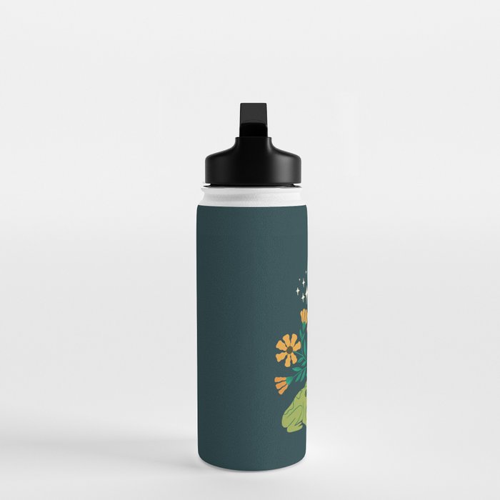 Moonlight Flower Frogs and Mushroom Water Bottle Gallery Image 3