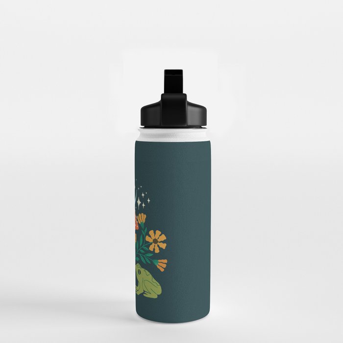 Moonlight Flower Frogs and Mushroom Water Bottle Gallery Image 2