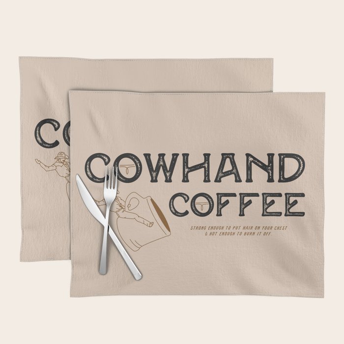 Cowhand Coffee - Rustic Placemat Gallery Image 1