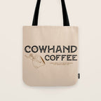 Cowhand Coffee - Rustic Tote Bag Gallery Image 1
