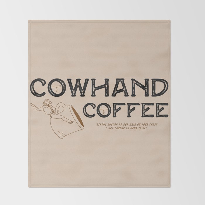 Cowhand Coffee - Rustic Throw Blanket Gallery Image 2