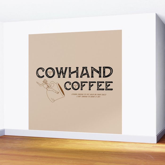 Cowhand Coffee - Rustic Wall Mural Gallery Image 2