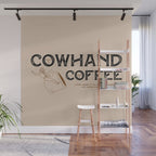Cowhand Coffee - Rustic Wall Mural Gallery Image 1