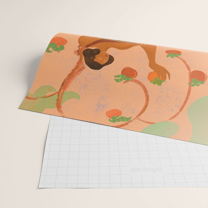 Persimmons in Autumn Wrapping Paper Gallery Image 2
