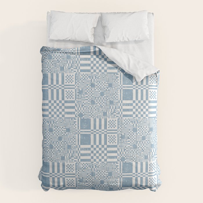 Retro Checkered Squares B Comforter Gallery Image 6