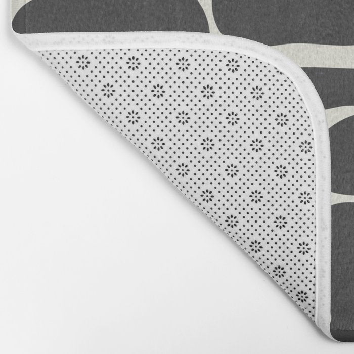 Minimal Abstract Maze - Noir Bath Mat Gallery Image 2