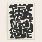 Minimal Abstract Maze - Noir Poster Gallery Image 4
