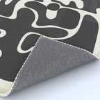 Minimal Abstract Maze - Noir Rug Gallery Image 4