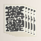 Minimal Abstract Maze - Noir Wrapping Paper Gallery Image 3