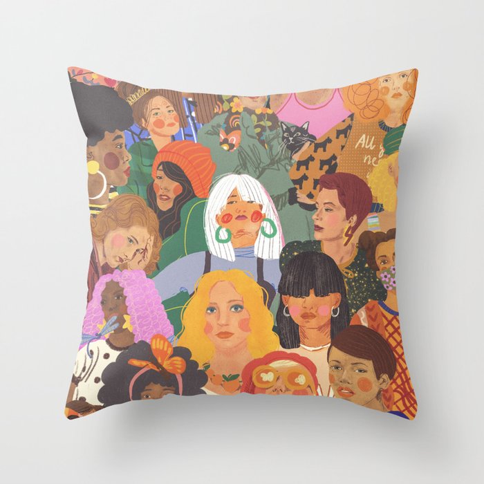 Women Throw Pillow Gallery Image 6