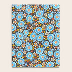 Blue Floral Retro Notebook Gallery Image 4