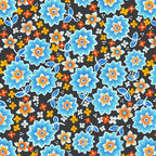 Blue Floral Retro Coffee Mug Gallery Image 2