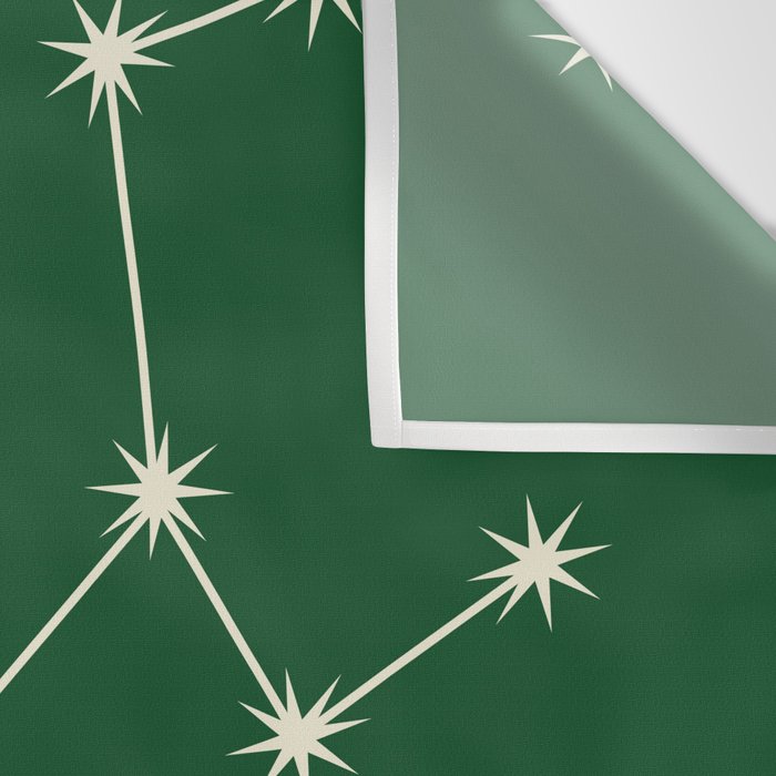 Taurus Zodiac Star Constellation Line Art Green Wall Tapestry Gallery Image 3