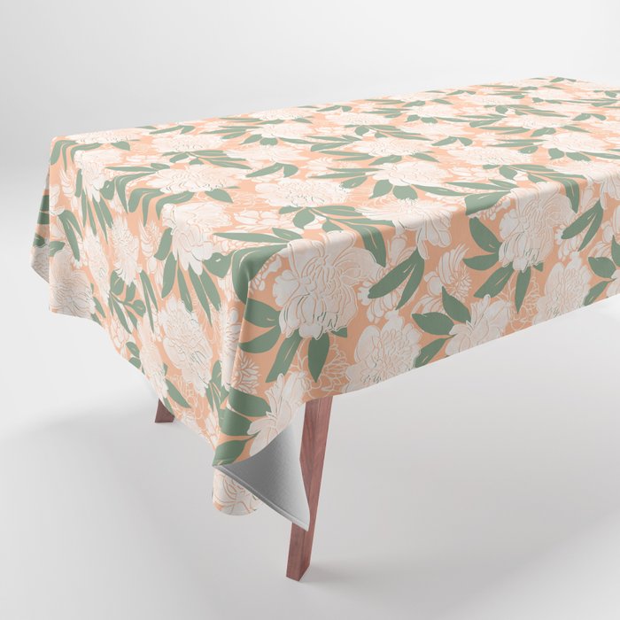 Modern floral blooms PGM7 Tablecloth Gallery Image 1