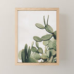 Cactus on blue sky #society6 #decor #buyart Mini Art Print Gallery Image 1