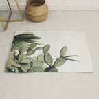 Cactus on blue sky #society6 #decor #buyart Rug Gallery Image 1
