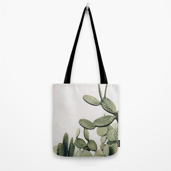 Cactus on blue sky #society6 #decor #buyart Tote Bag Gallery Image 2