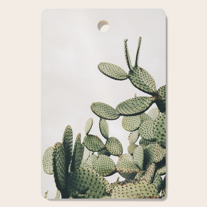 Cactus on blue sky #society6 #decor #buyart Cutting Board Gallery Image 1