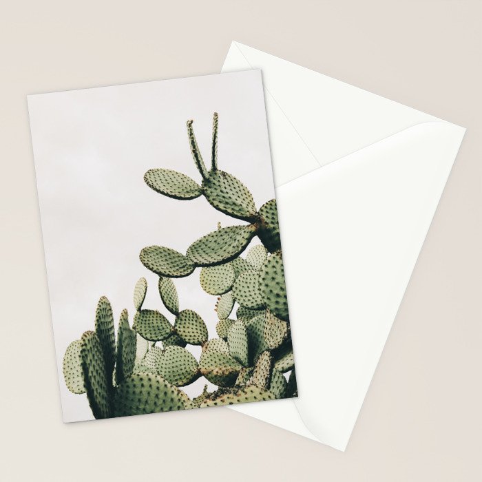 Cactus on blue sky #society6 #decor #buyart Stationery Card Gallery Image 2