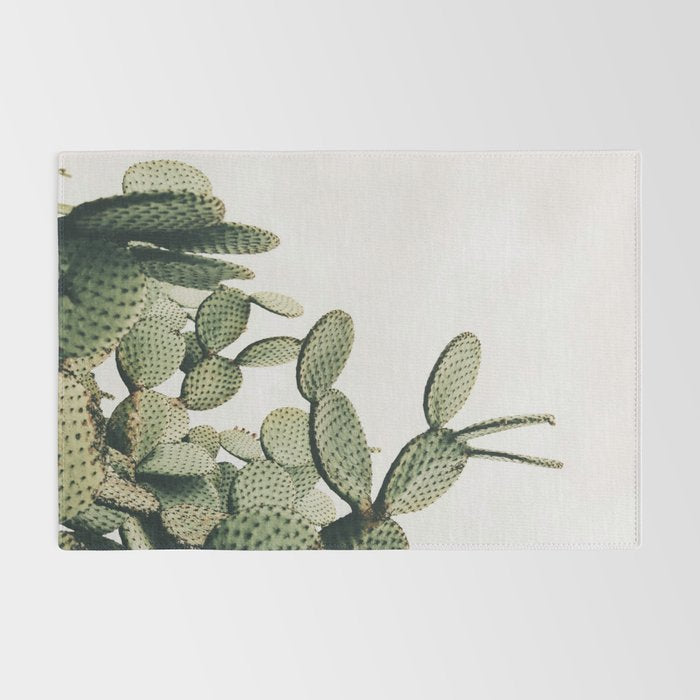 Cactus on blue sky #society6 #decor #buyart Rug Gallery Image 2