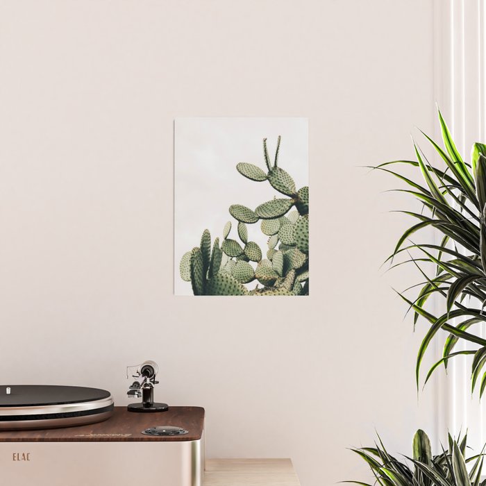 Cactus on blue sky #society6 #decor #buyart Poster Gallery Image 2