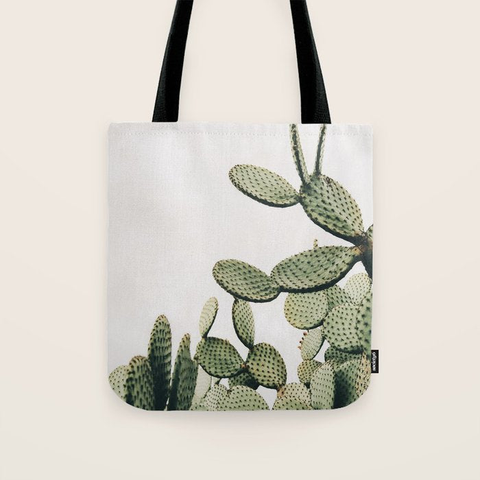 Cactus on blue sky #society6 #decor #buyart Tote Bag Gallery Image 1